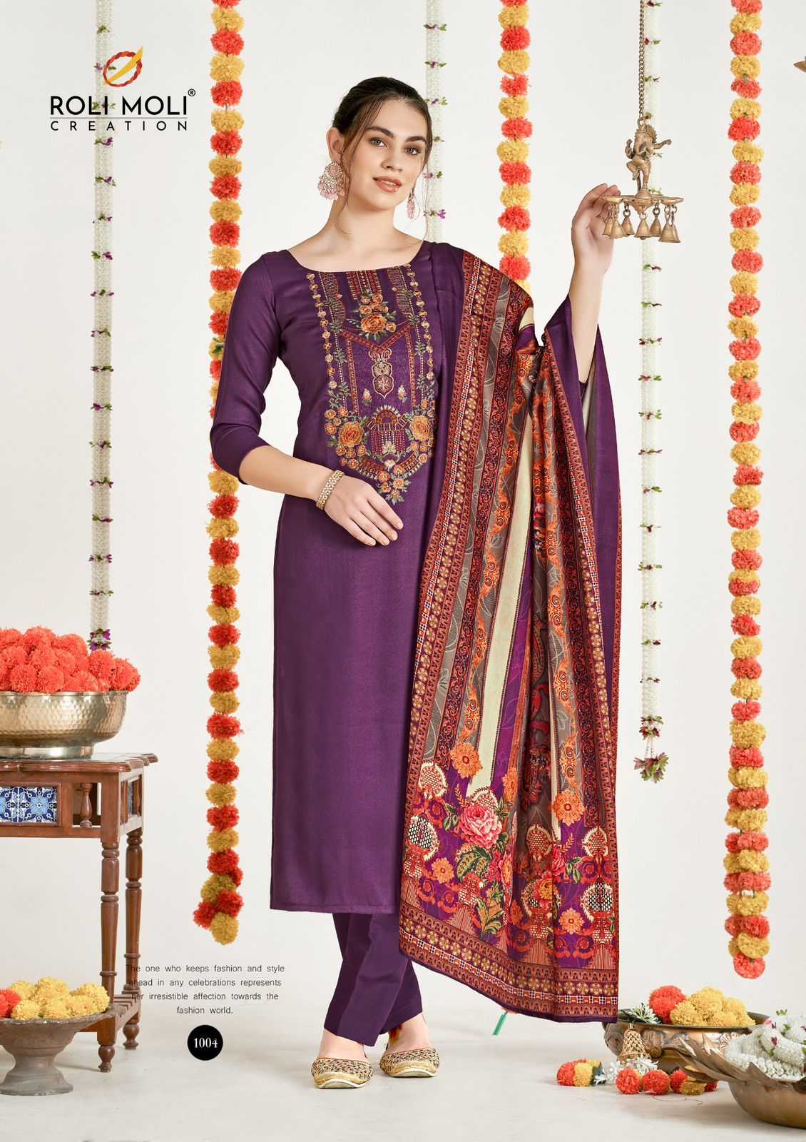 netra by roli moli creation elegance winter special pashmina ladies suits