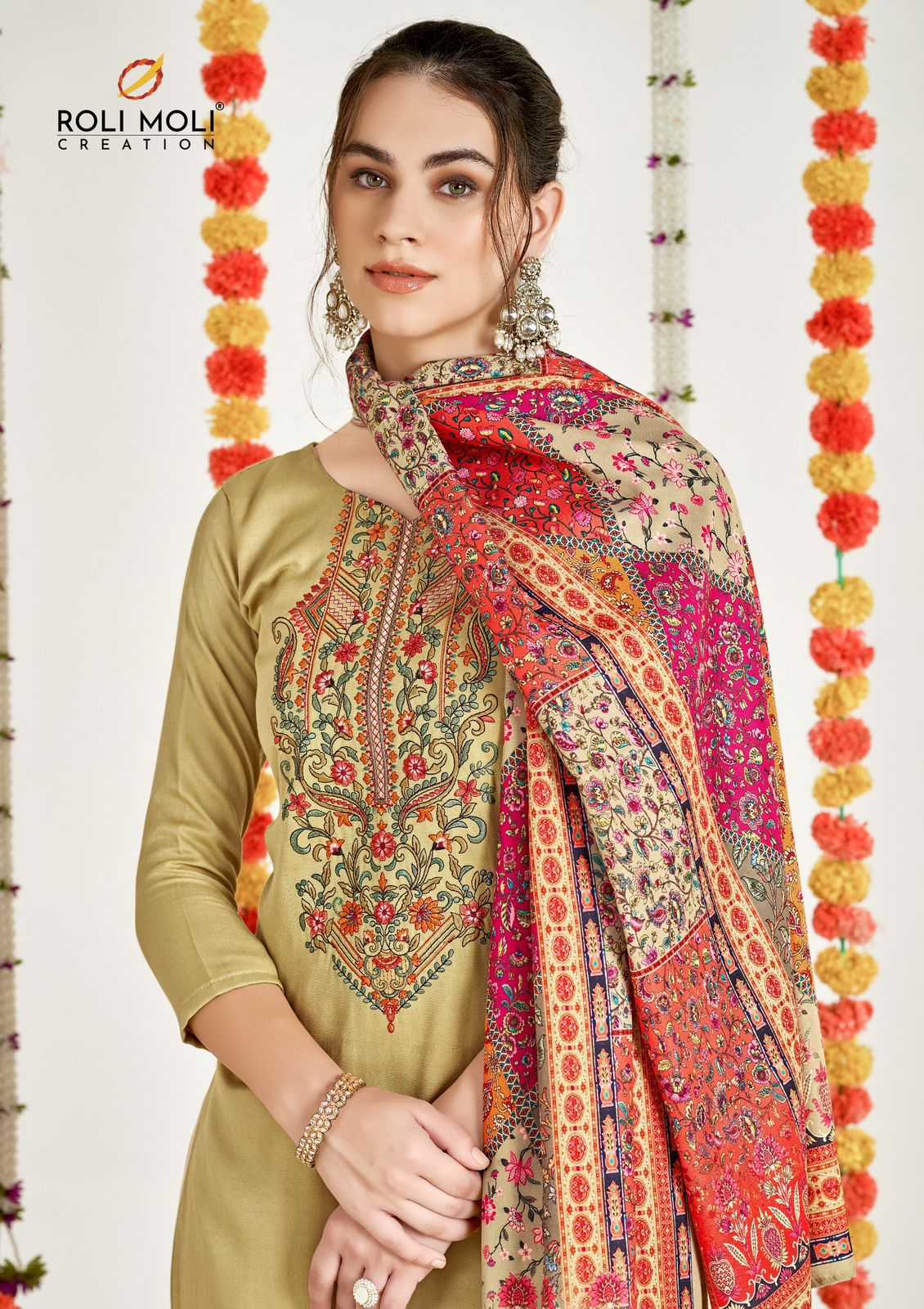 netra by roli moli creation elegance winter special pashmina ladies suits