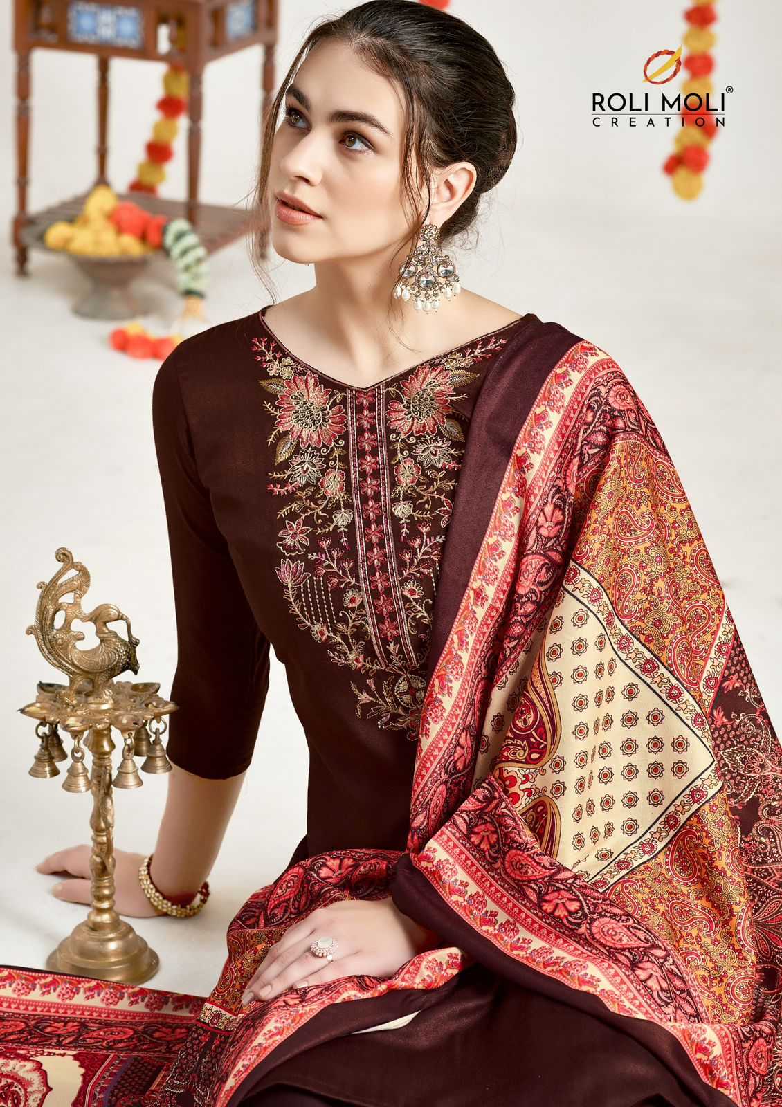 netra by roli moli creation elegance winter special pashmina ladies suits