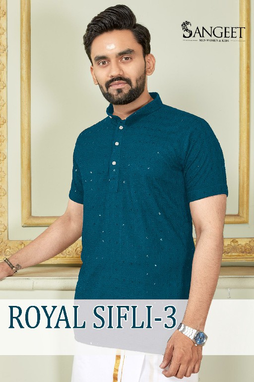 Sangeet royal sifli vol 3 sequence work rayon trendy readymade mens kurta