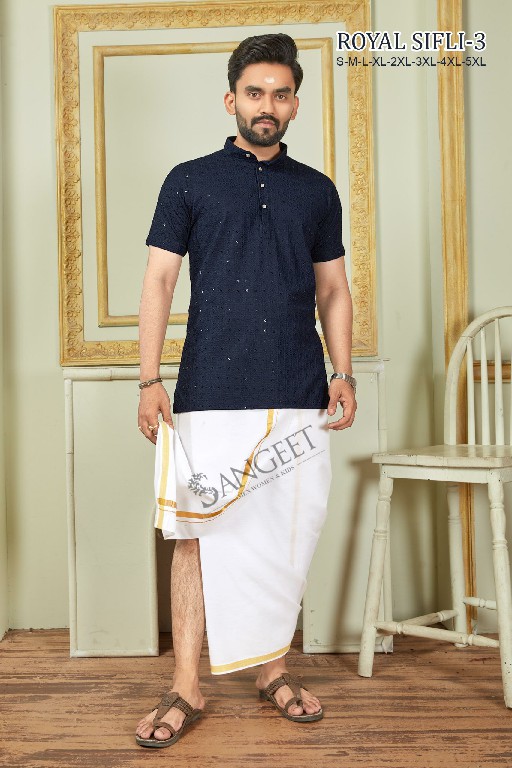 Sangeet royal sifli vol 3 sequence work rayon trendy readymade mens kurta