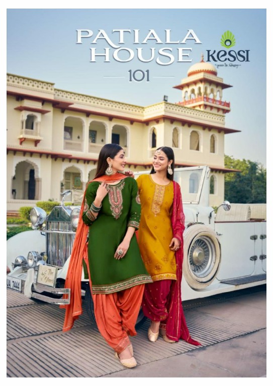 patiala house vol 101 by kessi jam silk cotton patiyala 3pcs dress material