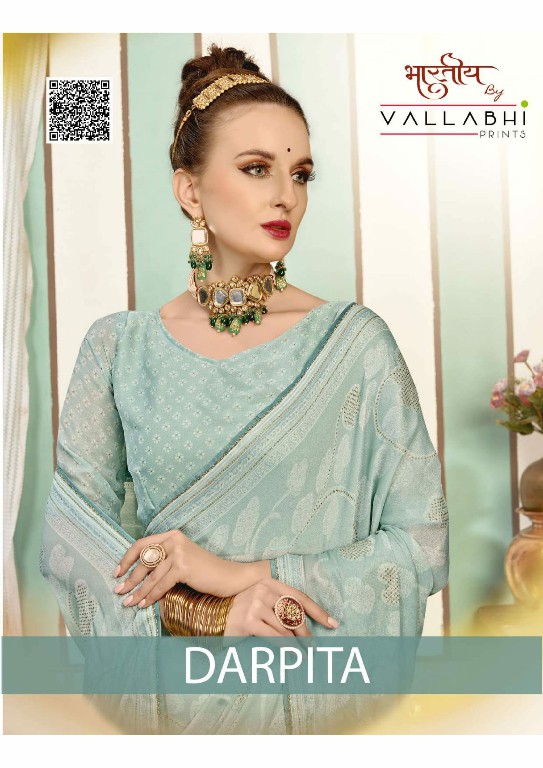 darpita by vallabhi prints unique print georgette saree for women