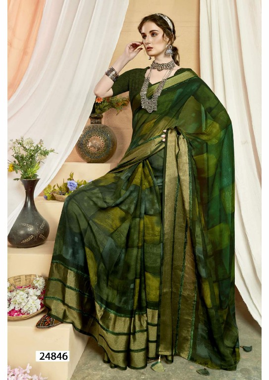 srijana vol 2 by vallabhi prints swarovski work georgette saree