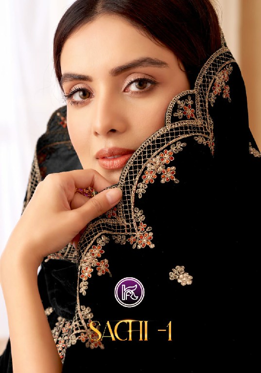 Kala Fashion Sachi Vol-1 Wholesale Velvet Fabrics Winter Suits