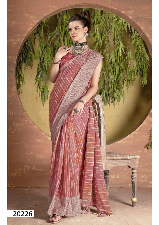 Vallabhi Gaura Wholesale Georgette With Swaroski Work Sarees