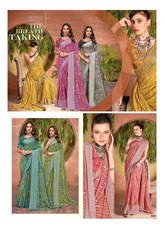 Vallabhi Gaura Wholesale Georgette With Swaroski Work Sarees