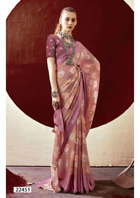 Vallabhi Devyosha Wholesale Brasso With Floral Print Sarees