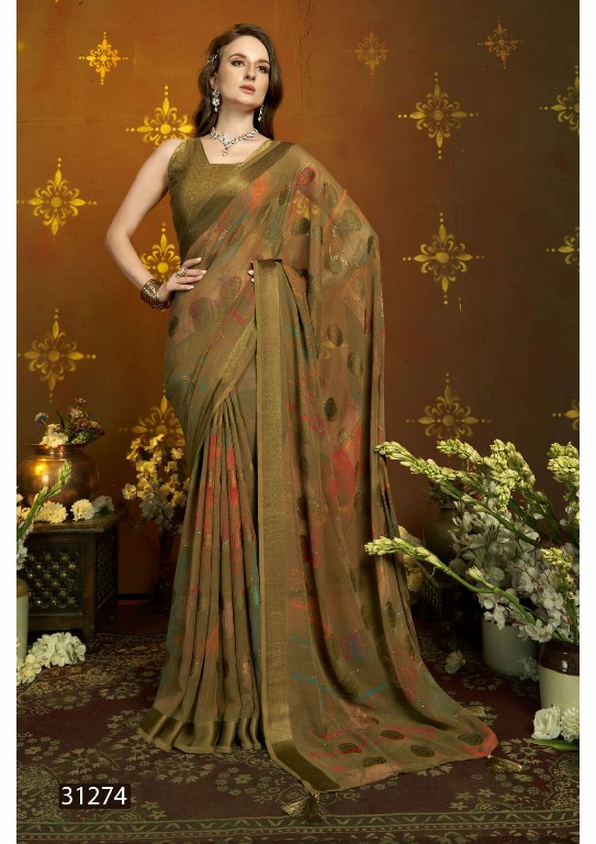 VALLABHI PRINTS RUDRANGI VOL 4 GEORGETTE PRINTED FANCY SAREES