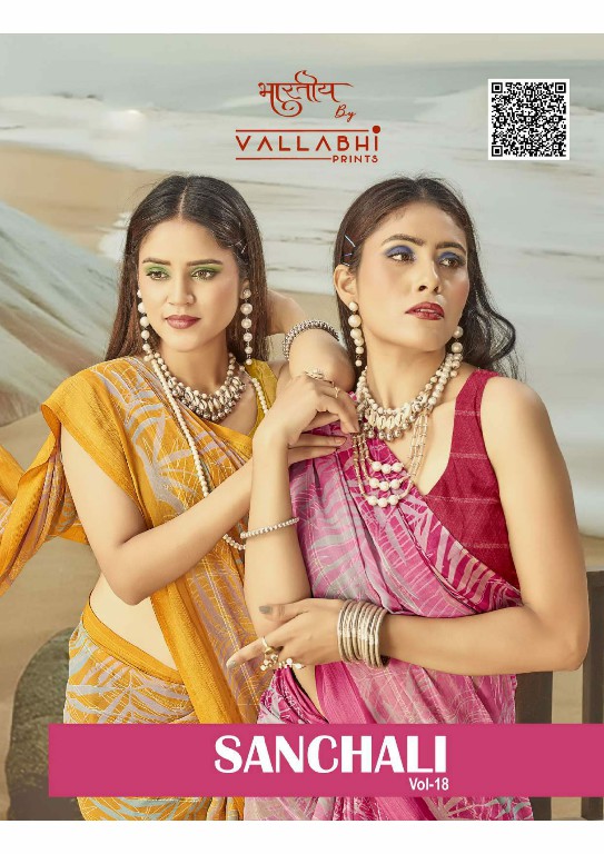 Vallabhi Sanchali Vol-18 Wholesale Georgette Ethnic Indian Sarees