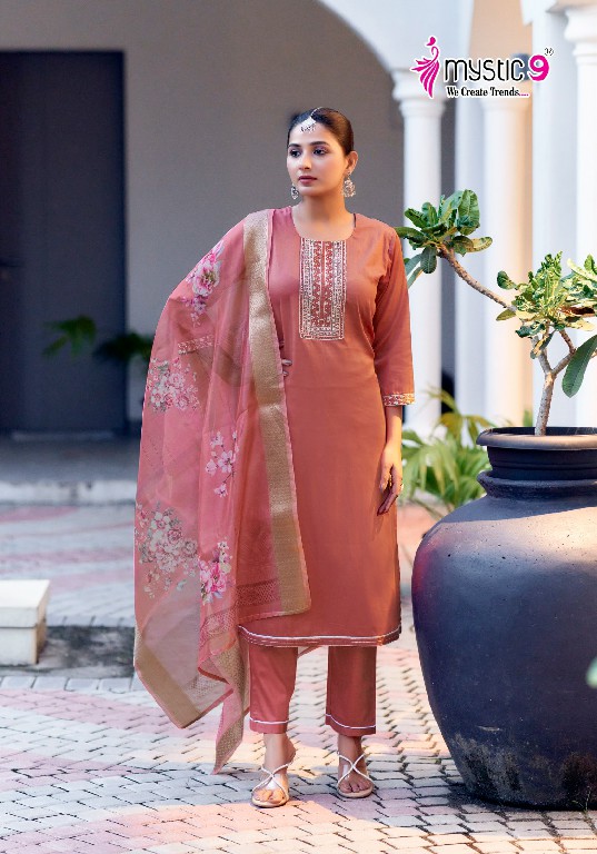 Mystic 9 Rich Gold Vol-3 Wholesale Readymade Three Piece Salwar Suits