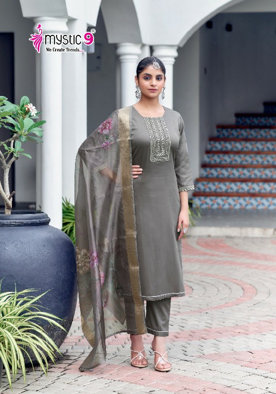 Mystic 9 Rich Gold Vol-3 Wholesale Readymade Three Piece Salwar Suits