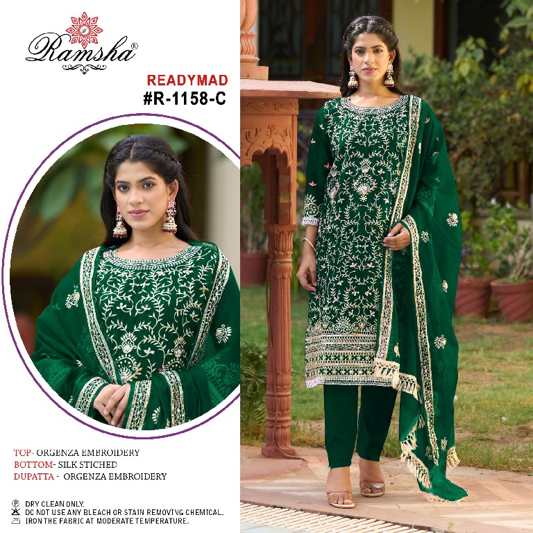 Ramsha R-1158 Wholesale Readymade Indian Pakistani Salwar Suits