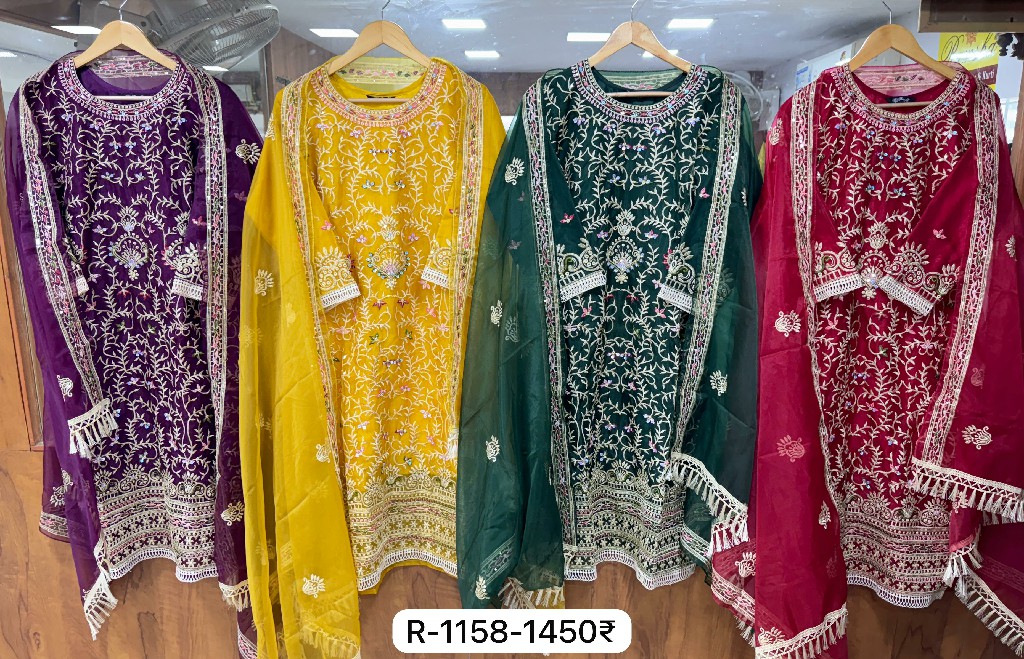 Ramsha R-1158 Wholesale Readymade Indian Pakistani Salwar Suits