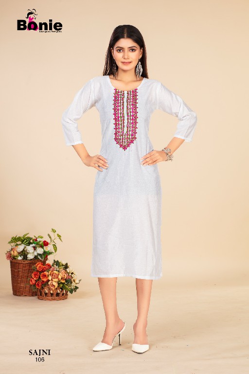 Bonie Sajni Wholesale Fancy Fabrics Long Kurtis