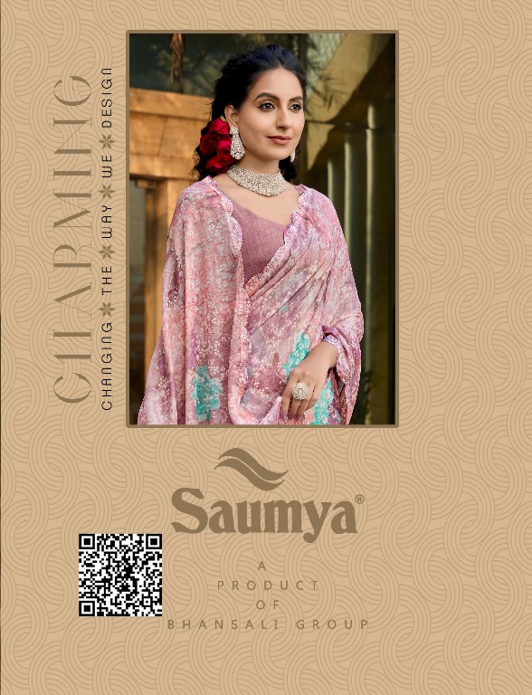 Saumya Urvashi Wholesale Chiffon Brasso Ethnic Sarees