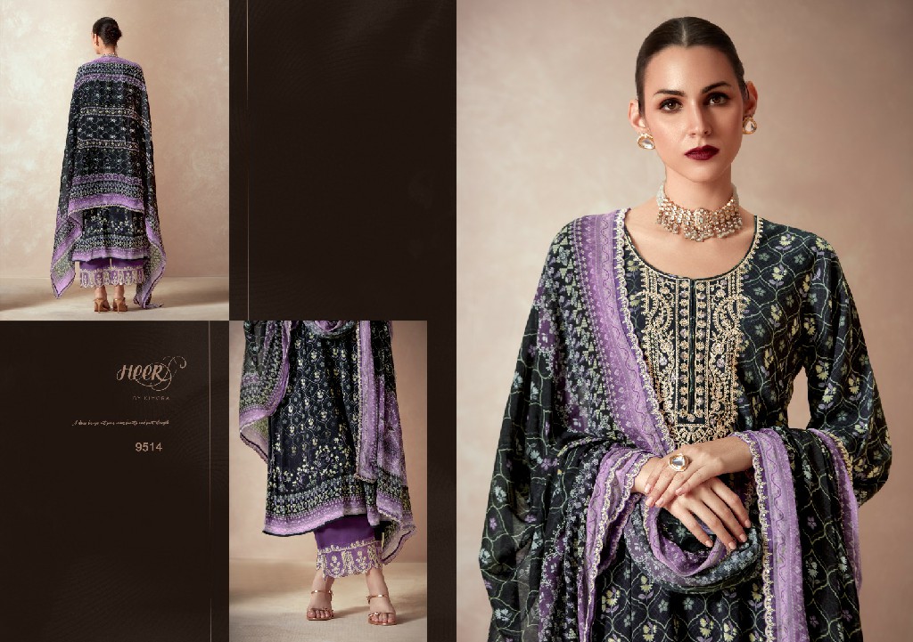 Kimora Heer Elaheh Wholesale Pure Pashmina With Work Winter Salwar Suits