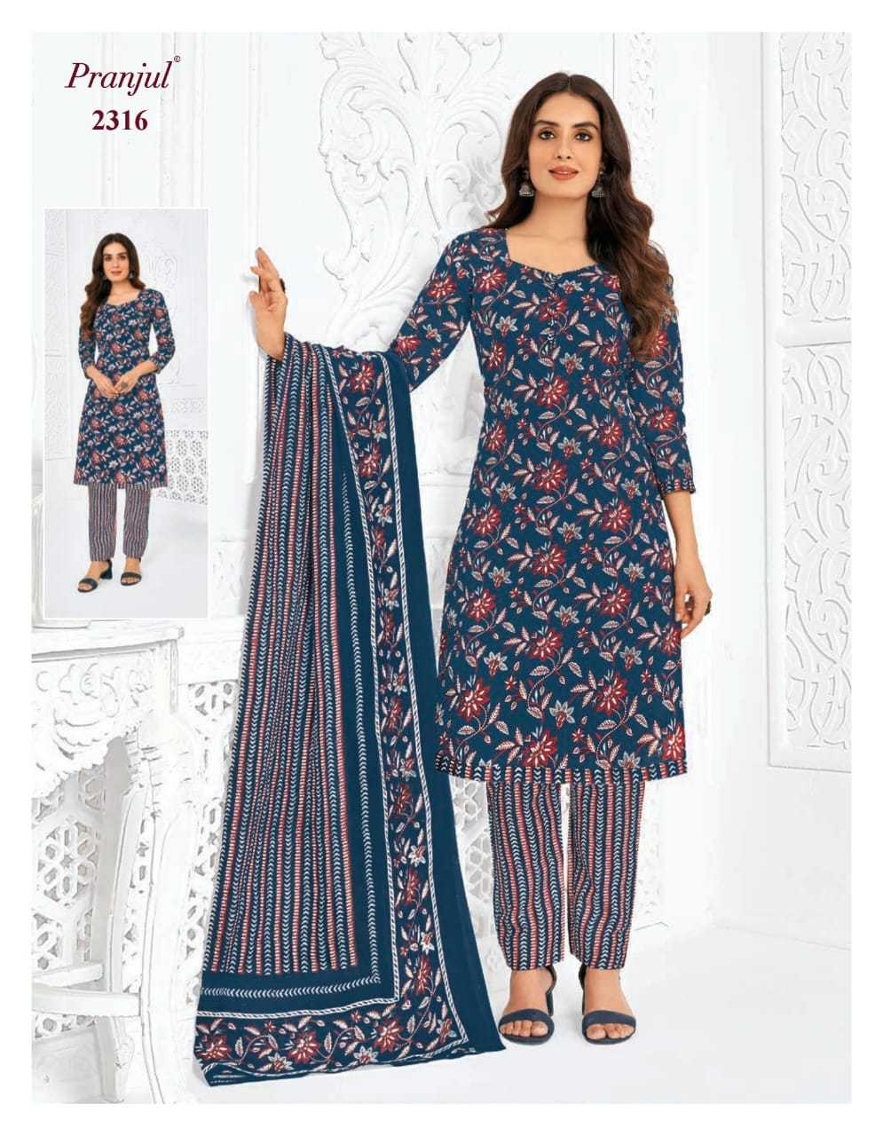 Pranjul Priyanka Vol-23 Wholesale Unstitched Cotton Printed Dress Material