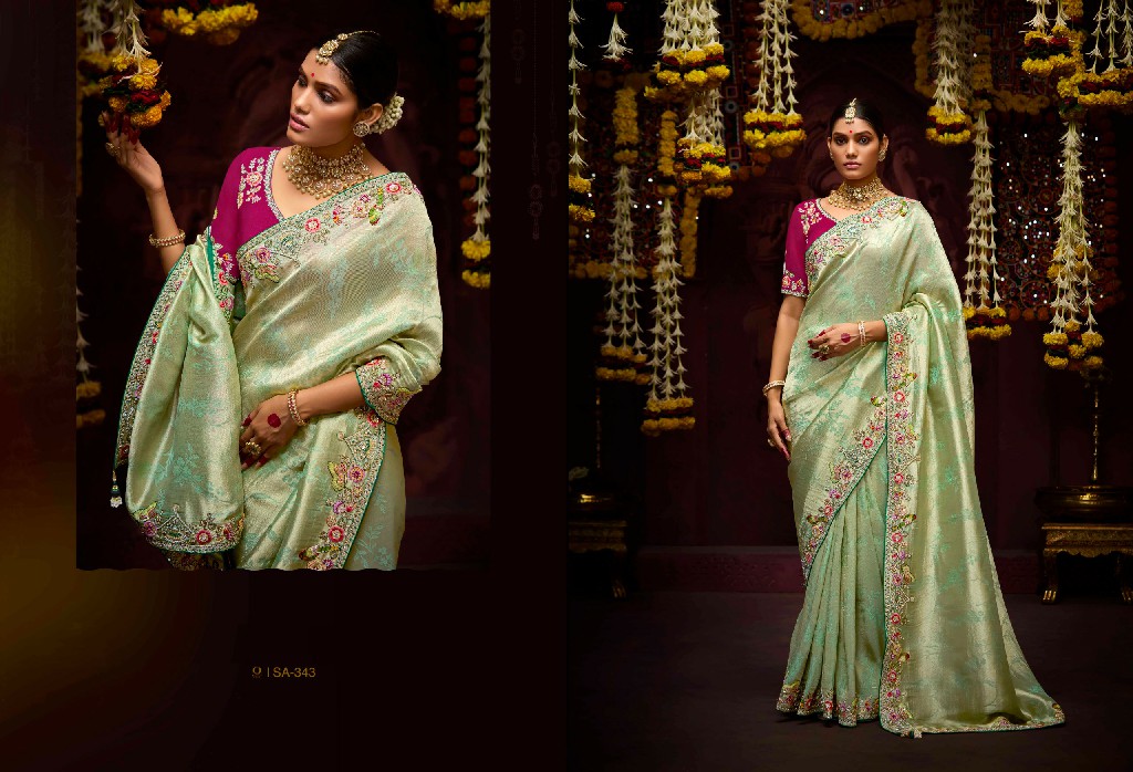 prasang 341-351 by kimora banarasi kanjivaram wedding wear saree