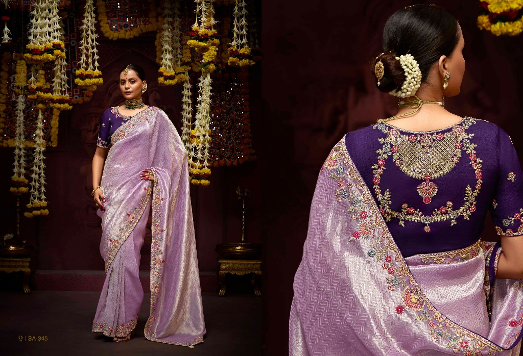 prasang 341-351 by kimora banarasi kanjivaram wedding wear saree