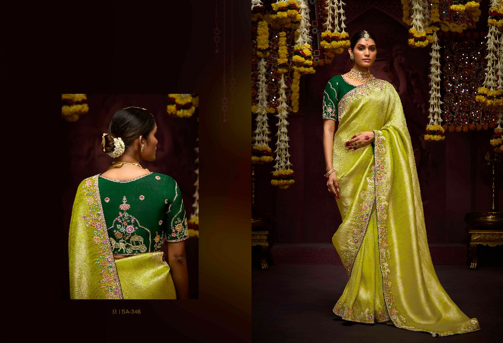 prasang 341-351 by kimora banarasi kanjivaram wedding wear saree