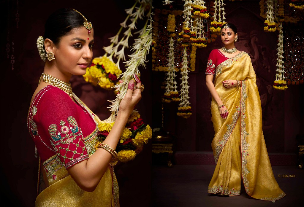 prasang 341-351 by kimora banarasi kanjivaram wedding wear saree