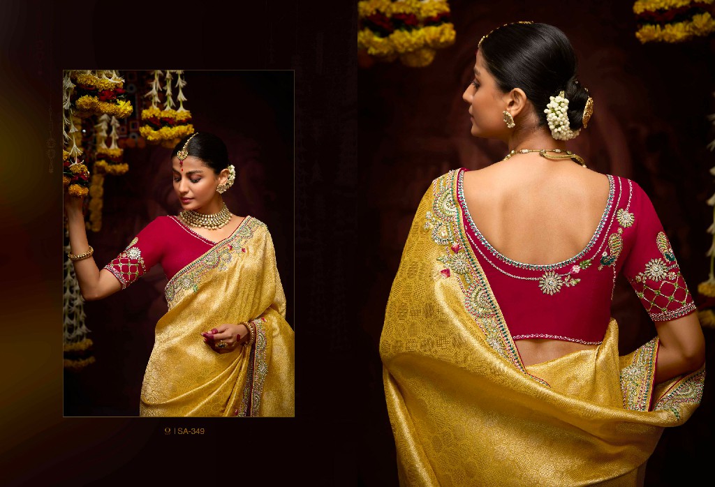 prasang 341-351 by kimora banarasi kanjivaram wedding wear saree