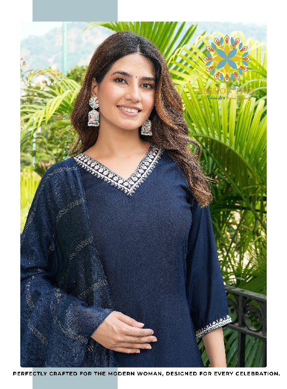 Passion Tree Mayra Vol-1 Wholesale Roman Silk Straight Kurti With Pant And Dupatta