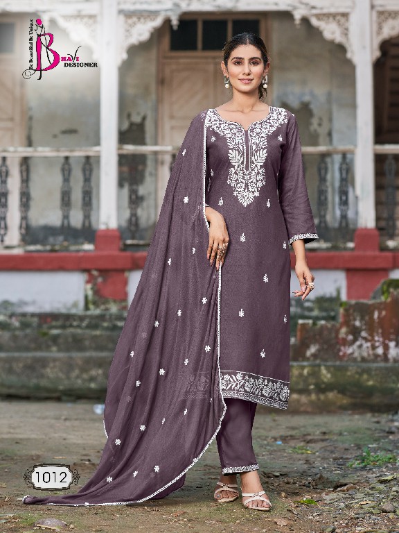 Bhavi Status Vol-3 Wholesale Reyon With Work Top With Pant And Dupatta