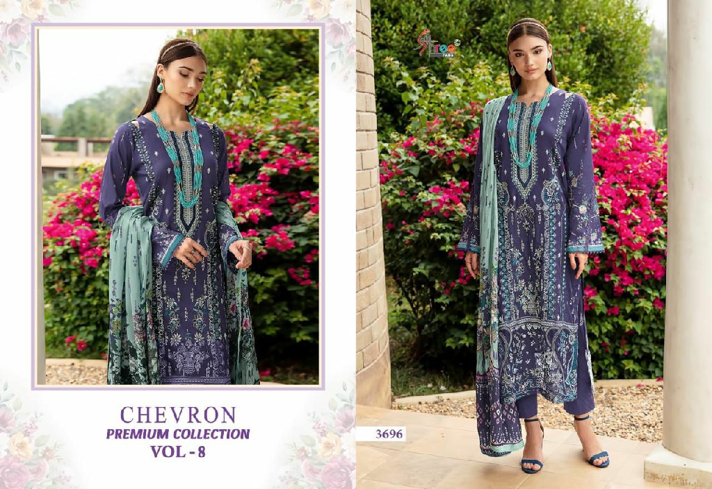 SHREE FABS SURAT CHEVRON PREMIUM COLLECTION VOL 8 PAKISTANI SUITS
