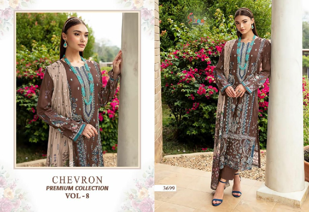 SHREE FABS SURAT CHEVRON PREMIUM COLLECTION VOL 8 PAKISTANI SUITS