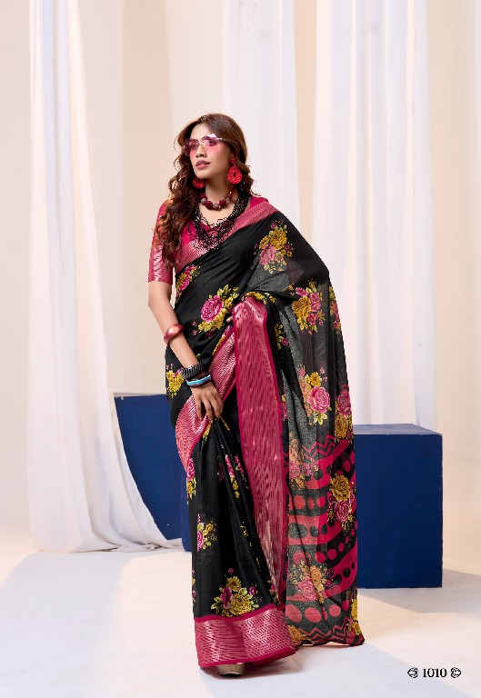 SR Sarees Vamika Wholesale Black Mess Melo Ethnic Indian Sarees