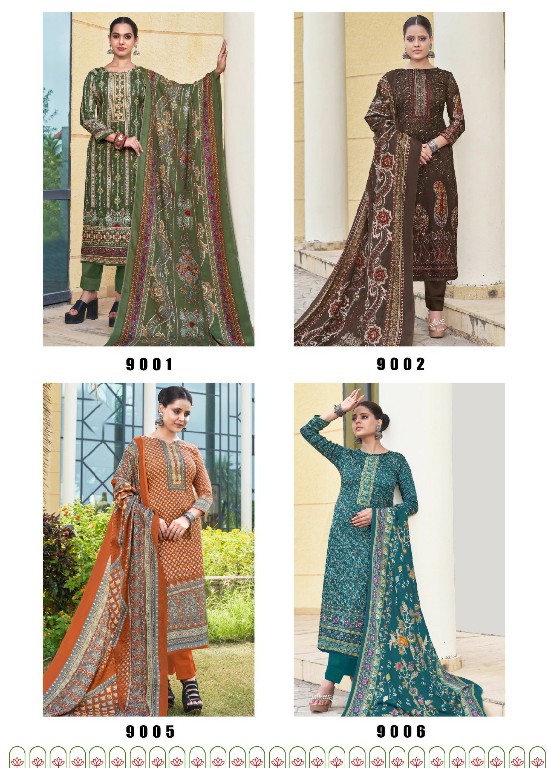 Roli Moli Eraya Wholesale Pashmina Fabrics Winter Salwar Suits