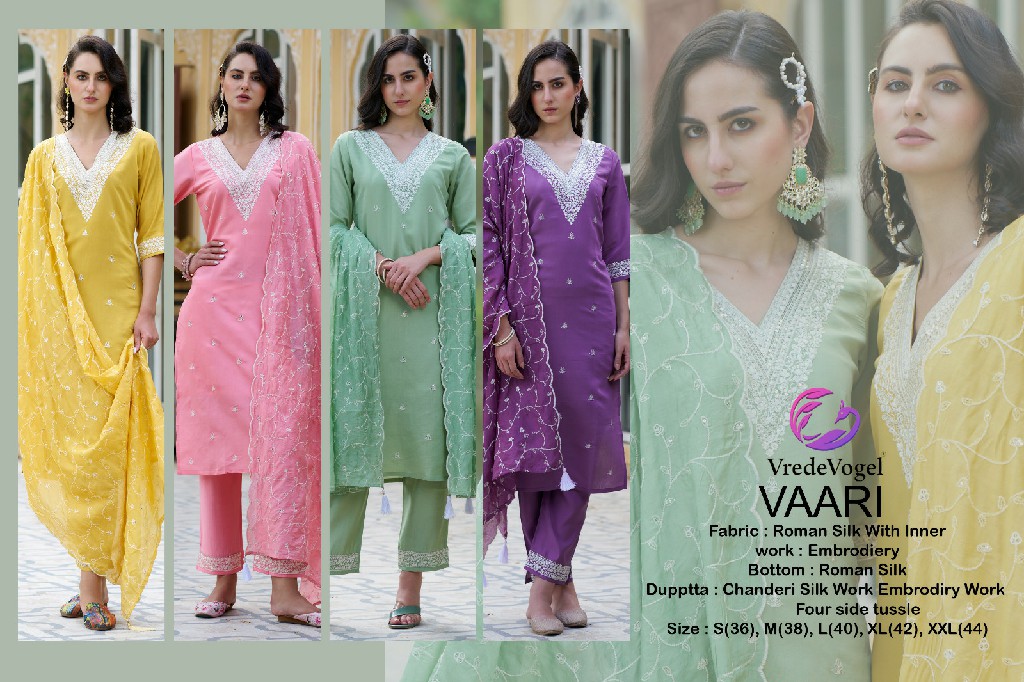 Vredevogel Vaari Wholesale Readymade 3 Piece Concept Combo Suits