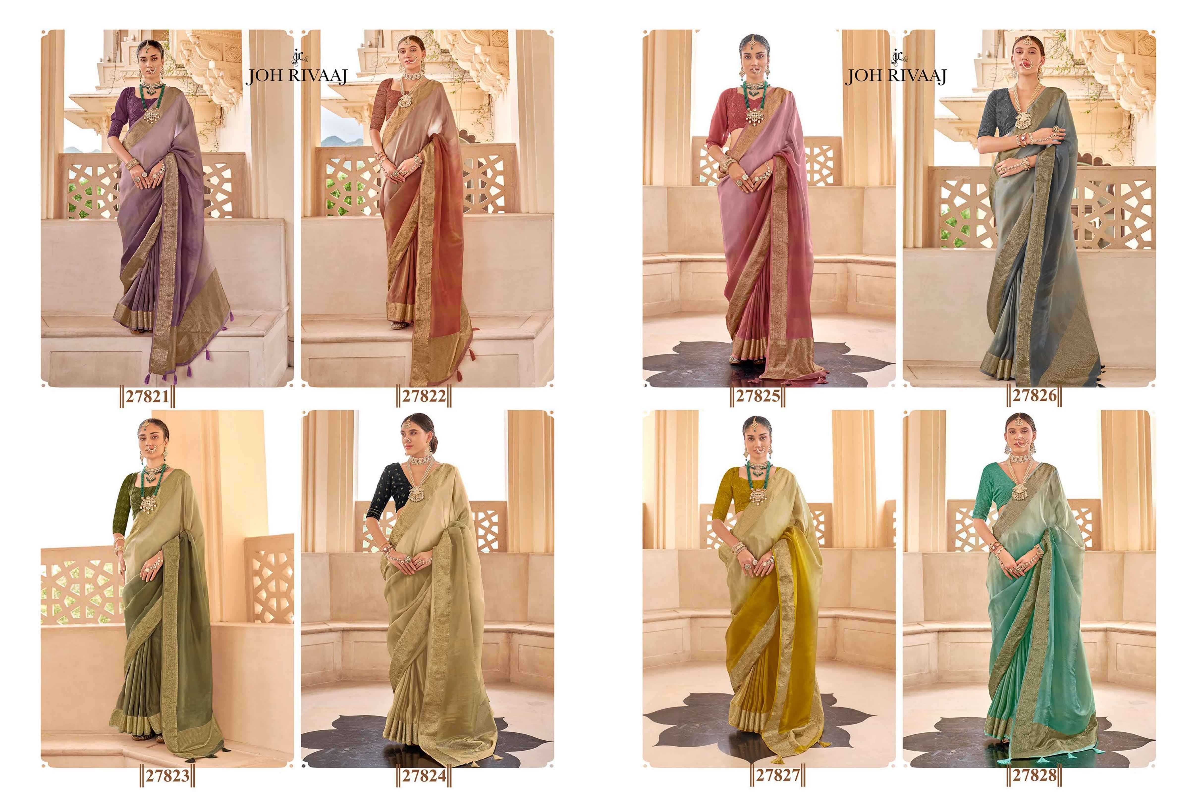 joh rivaaj jarokha exclusive soft silk saree with lucknowi work blouse