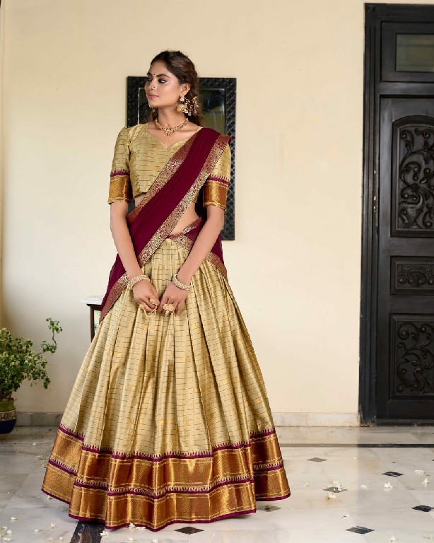 LNB Akshara 2050 Wholesale Paithani artistry on Cotton Silk Lehenga Collection