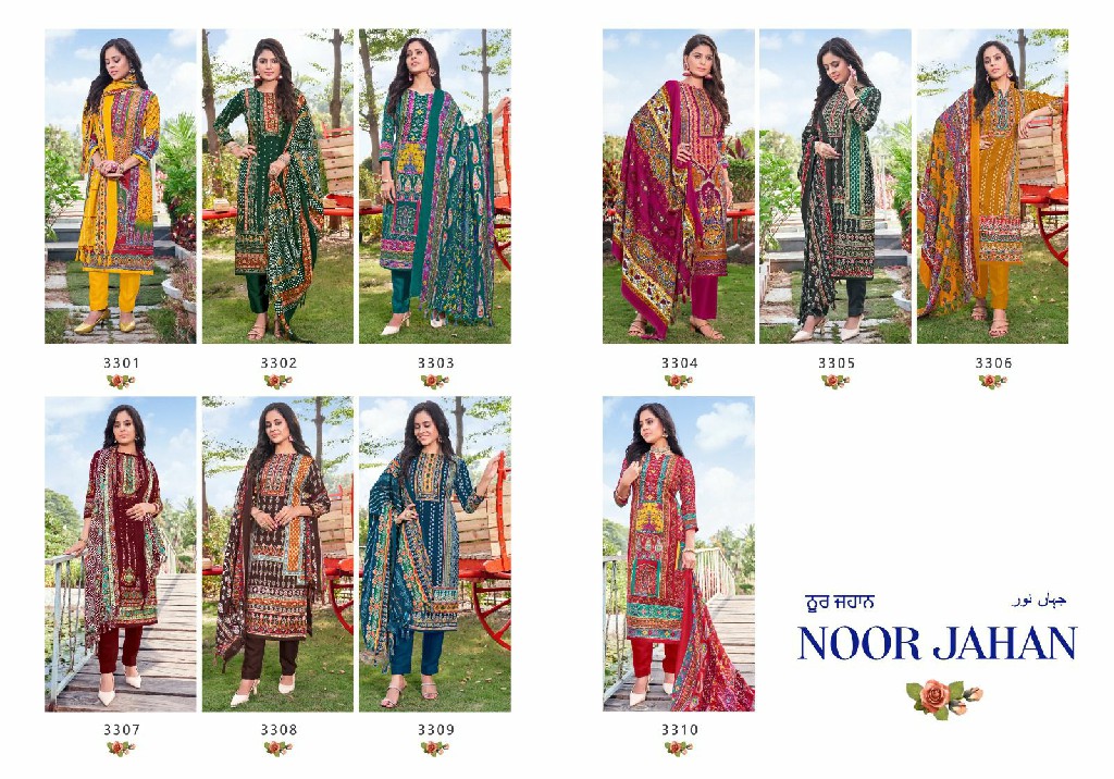 Radha Fab Noor Jahan Wholesale Pure Pashmina Winter Dress Material