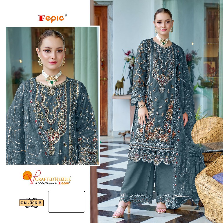 Fepic Crafted Needle CN-306 Wholesale Readymade Indian Pakistani Suits