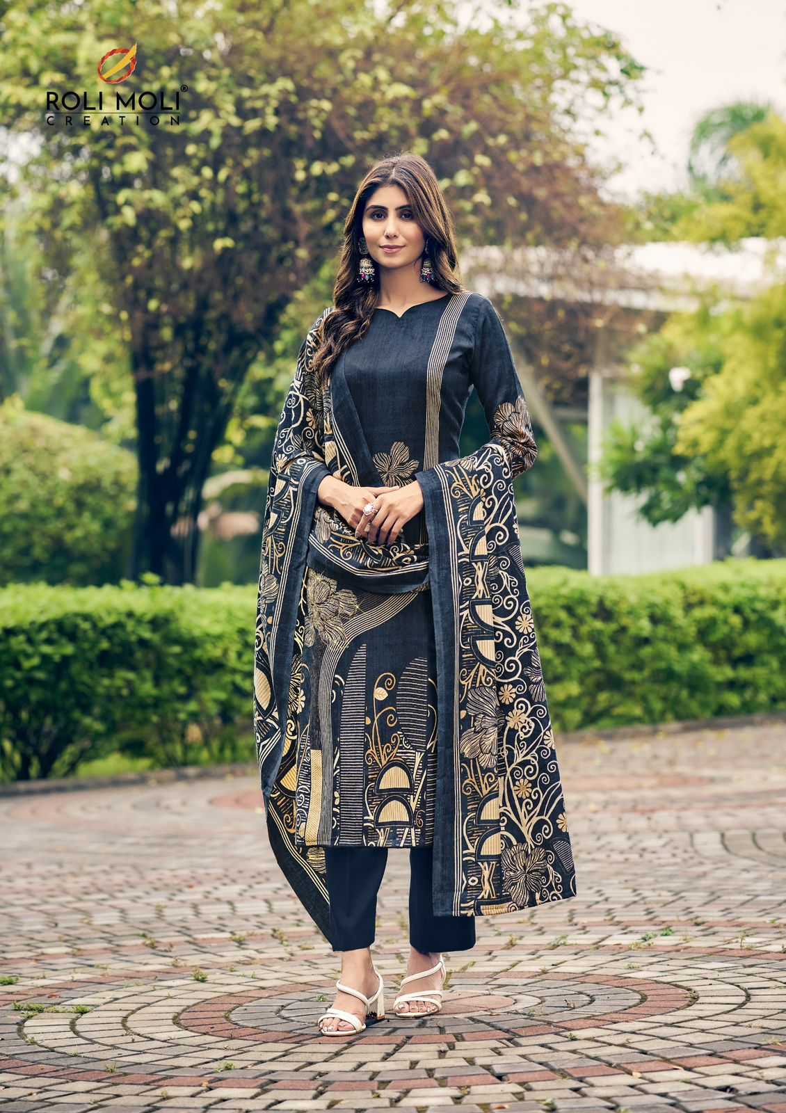 roli moli creation saira pashmina winter collection ladies suits