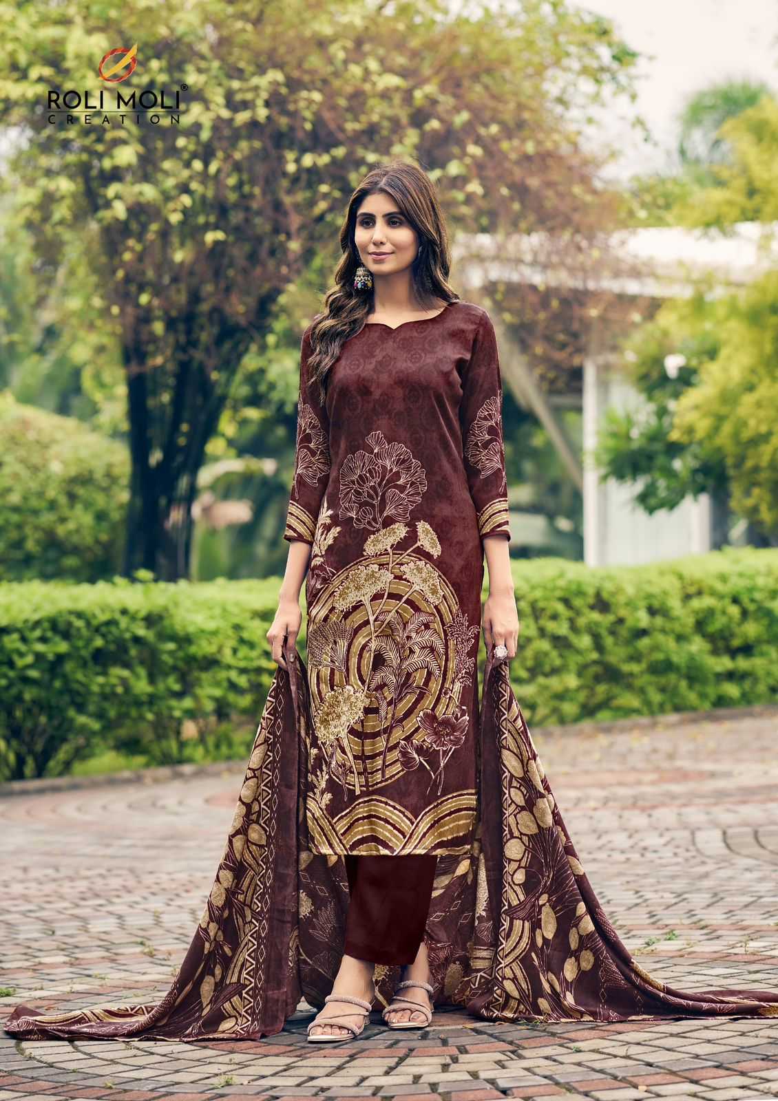 roli moli creation saira pashmina winter collection ladies suits