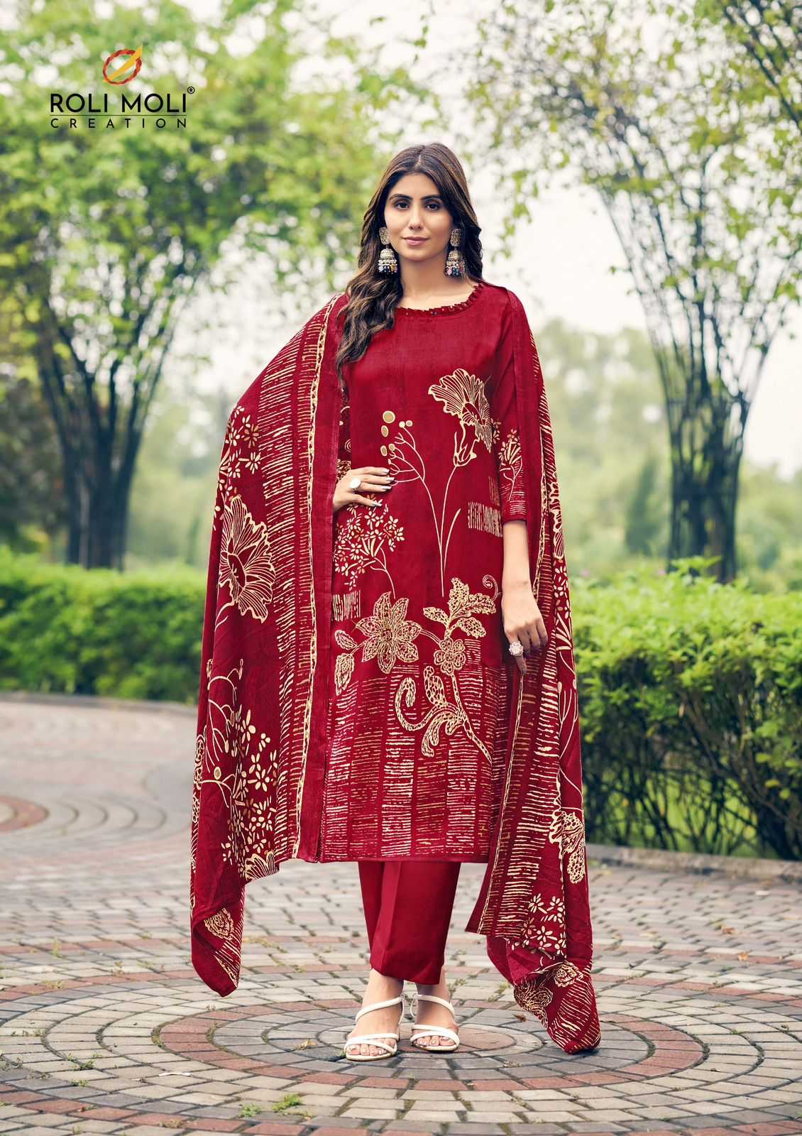 roli moli creation saira pashmina winter collection ladies suits