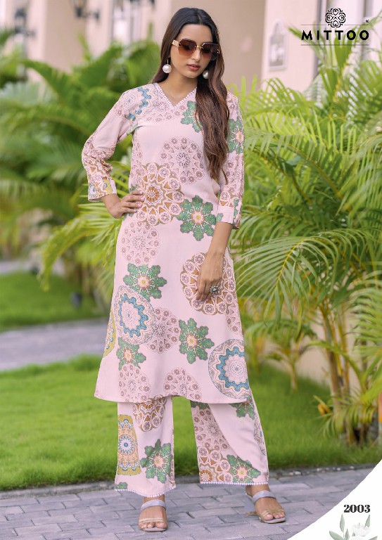 sulekha by mittoo unique style print rayon readymade kurti with pant