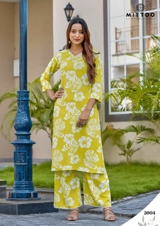 sulekha by mittoo unique style print rayon readymade kurti with pant