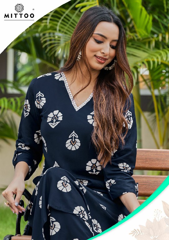 sulekha by mittoo unique style print rayon readymade kurti with pant