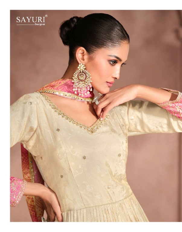 Sayuri Gunjan Wholesale Simar Viscose Jacquard Silk Gown With Dupatta