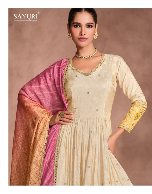 Sayuri Gunjan Wholesale Simar Viscose Jacquard Silk Gown With Dupatta