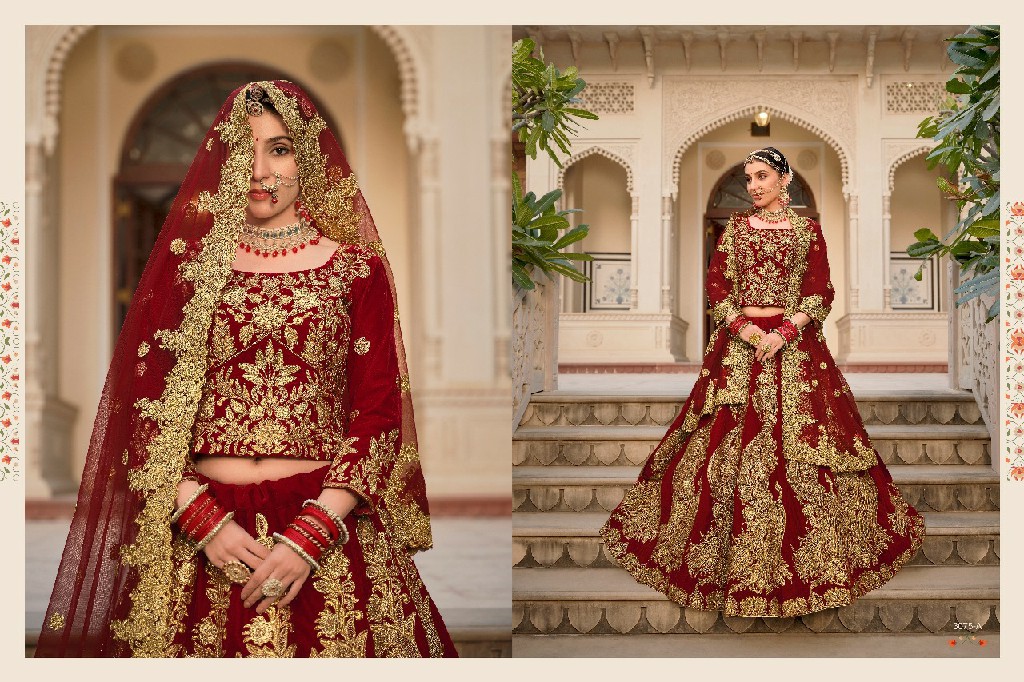 Senhora Riwayat Vol-2 3075 Colour Wholesale Velvet Designer Lehengas Choli