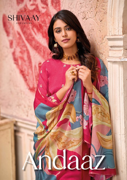 Shivaay Andaaz Wholesale Pure Muslin With Dalicate Handwork Salwar Suits