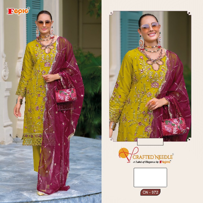 Fepic Crafted Needle CN-972 Wholesale Readymade Indian Pakistani Suits