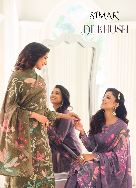 dilkhush by glossy Simar pashmina printed winter special suits